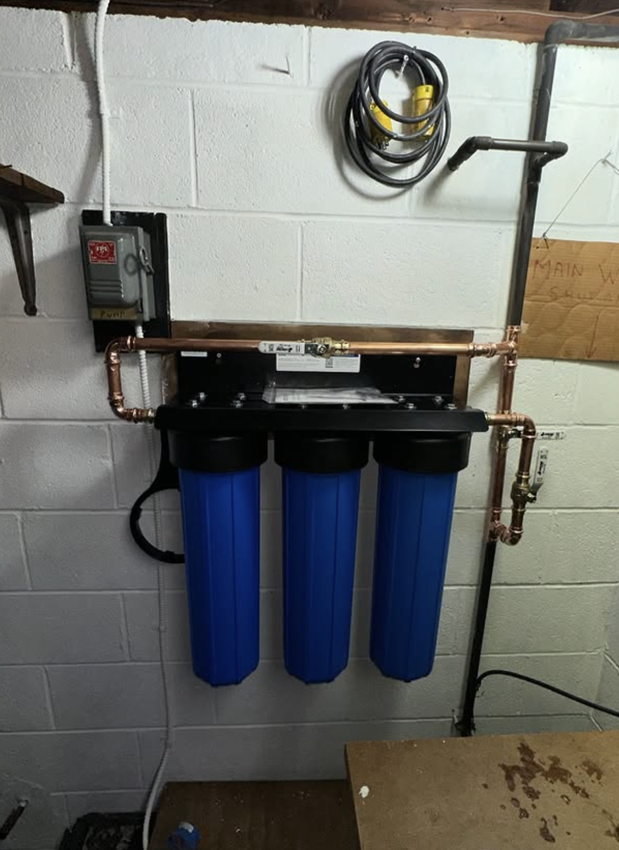 Triple water filtration system by Zollinger Construction in Keyport, NJ