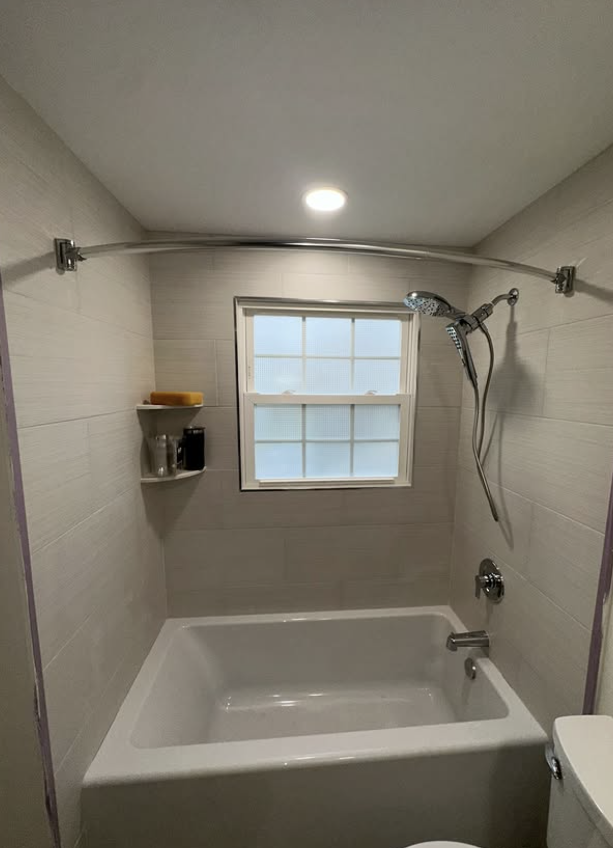 Tub and shower combo remodel by Zollinger Construction in Cheesequake, NJ
